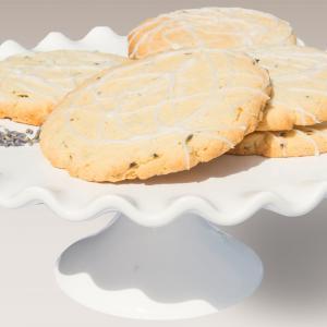 Lemon Lavender Shortbread Cookies
